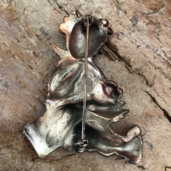 Vintage 30’s-40’s Copper Washed Brooch - Picture 6 of 6